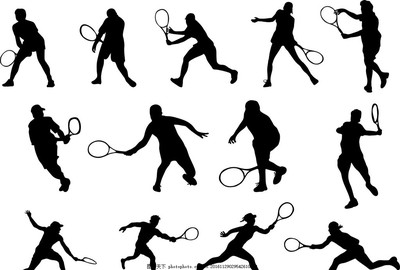 運動人物剪影圖片_設計案例_廣告設計_