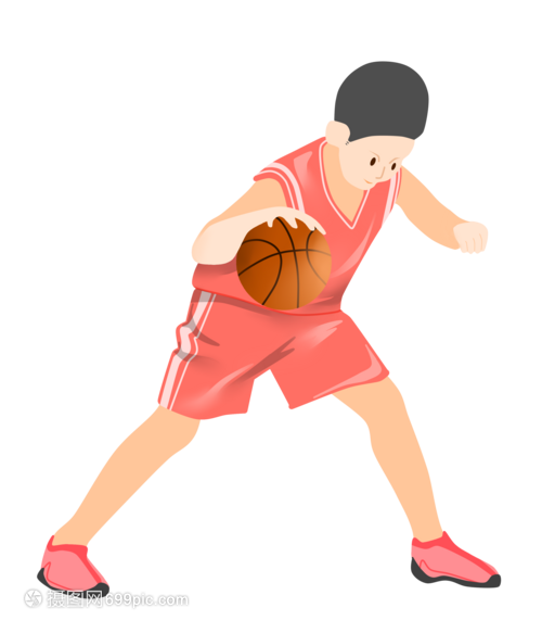 打籃球的小朋友