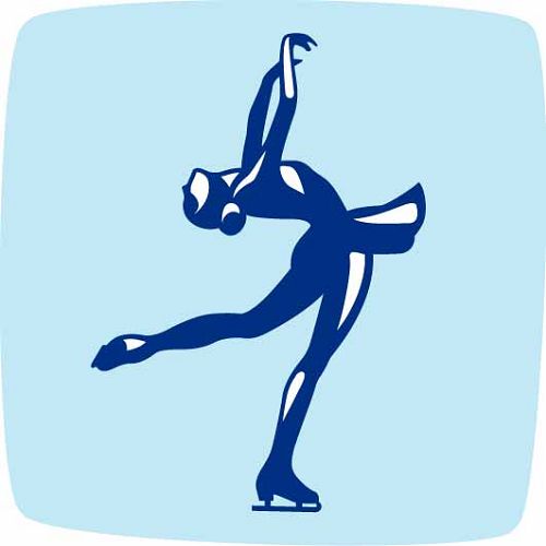 圖文:溫哥華冬奧會比賽項目圖標 花樣滑冰