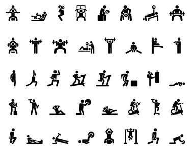 運動員的人物剪影